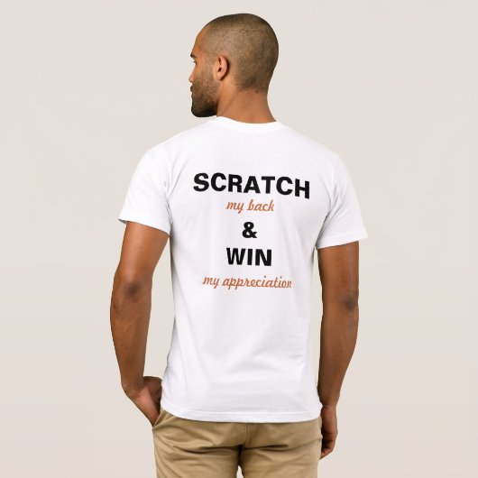 SCRATCH EN WIN T-SHIRT (Achterkant volledig)