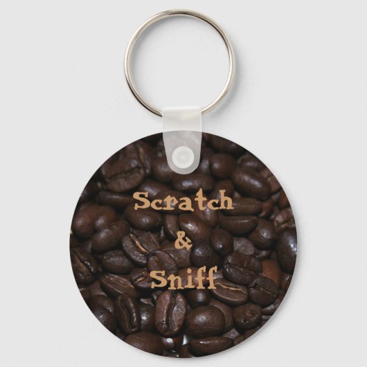 Scratch & Sniff Coffee Sleutelhanger (Voorkant)
