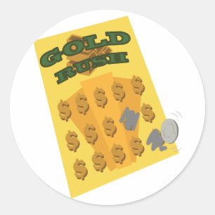 Scratch uit ronde sticker