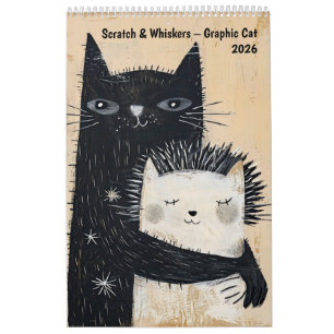 Scratch & Whiskers – Calendrier Chat Graphique 202