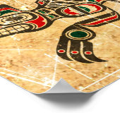 Scratched and Worn Haida Spirit Wolf Poster (Hoek)