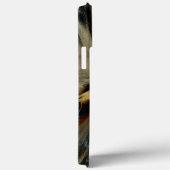 Scratched dark satin texture rumpled virtual cloth Case-Mate iPhone case (Achterkant / Rechts)