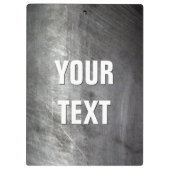 Scratched, geborsteld metaal klembord (Achterkant)