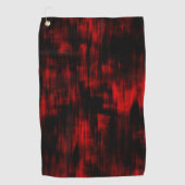 Scratched spots in helder rood en zwart golfhanddoek (Voorkant)