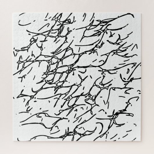 Scratches in zwart-wit - 1 legpuzzel (Verticaal)