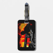 Scratchingsuitrustingen Bagagelabel (Achterkant verticaal)