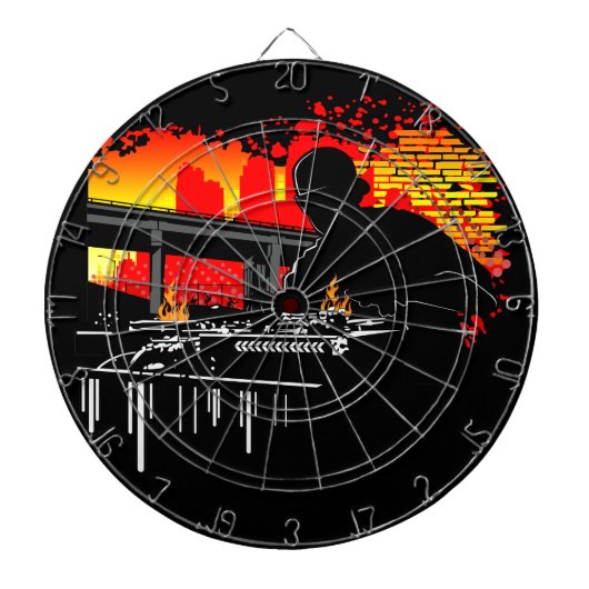 Scratchingsuitrustingen Dartbord (Voorkant)