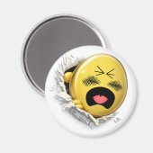Scratchy 3D Emoji Round Magnet (Recto/Verso)