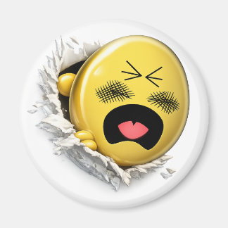 Scratchy 3D Emoji Round Magnet Magneet