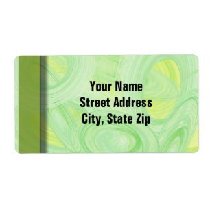 Scratchy Green Spirals Etiket