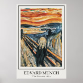 Scream (1893) van Edvard Munch Poster (Voorkant)