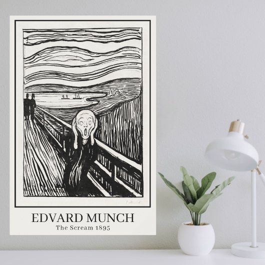 Scream (1895) van Edvard Munch Poster