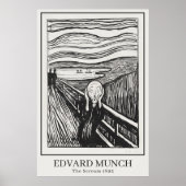 Scream (1895) van Edvard Munch Poster (Voorkant)