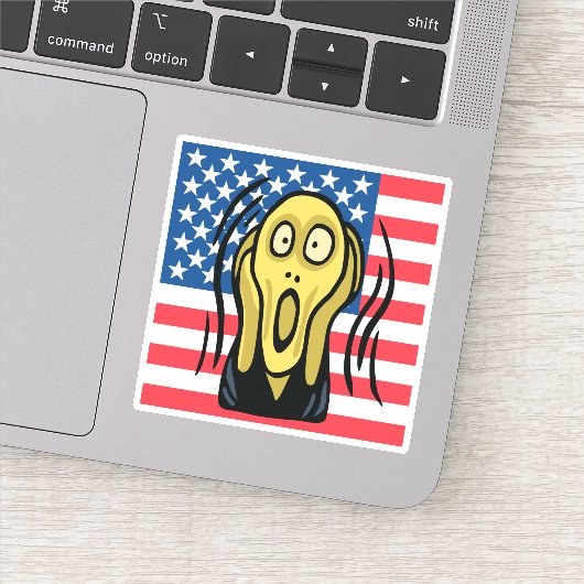 Scream American Sticker (Detail)