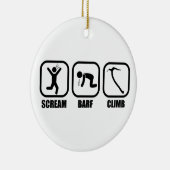 Scream Barf Keramisch Ornament (Rechts)
