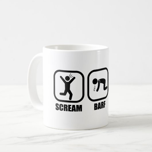 Scream Barf Koffiemok (Voorkant links)