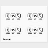 Scream Barf Ovale Sticker (Vel)