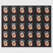 Scream-chi Grappige Kimchi Puns Donker BG Cadeaupapier (Vlak)