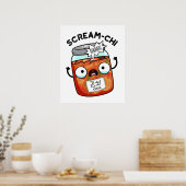 Scream-chi Grappige Kimchi Puns Poster (Keuken)