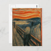Scream - Edvard Munch 1893 Briefkaart (Voorkant / Achterkant)