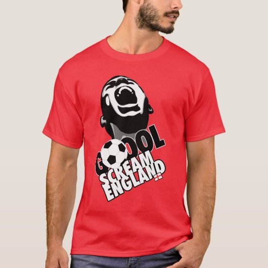 Scream for England - Soccer T-shirt (Voorkant)