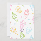 Scream FOUR Ice Cream, 4th Birthday  Kaart (Achterkant)