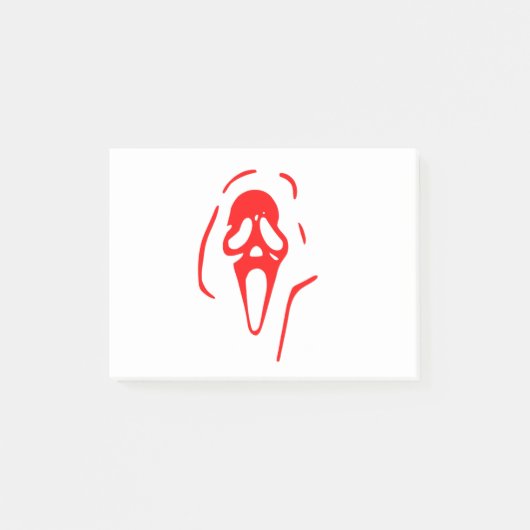 Scream Ghost Face Post-it® Notes (Voorkant)