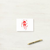 Scream Ghost Face Post-it® Notes (Op bureau)