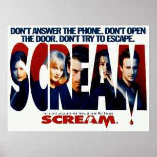 Scream Horror Movie Original Poster