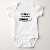 Scream Loading Funny Creative Text Person Gift Romper (Voorkant)