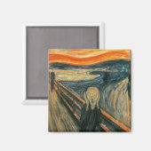 Scream Munch Modern Art Abstract Magneet (Voorkant / Achterkant)