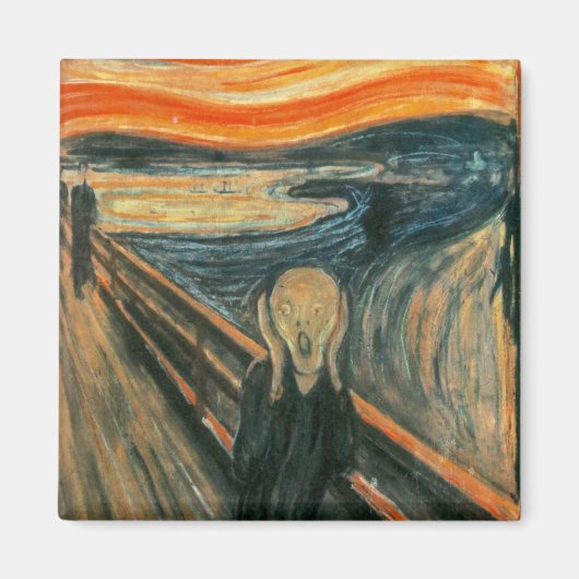 Scream Munch Modern Art Abstract Magneet (Voorkant)