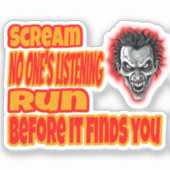 Scream Sticker (Voorkant)