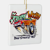 Screamin' Woody Keramisch Ornament (Rechts)