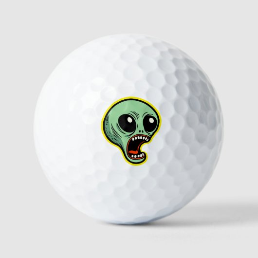Screaming Alien Golfballen (Voorkant)
