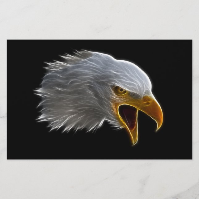 Screaming American Bald Eagle Head (Voorkant)