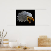 Screaming American Bald Eagle Head Poster (Keuken)