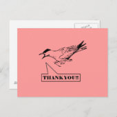 Screaming Bird Bedankt Briefkaart (Voorkant / Achterkant)