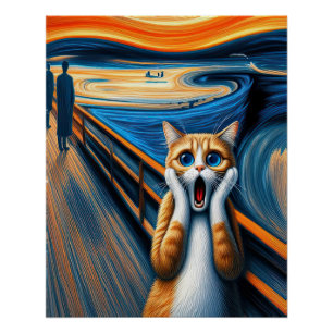 Screaming Cat Poster Perfect Poster