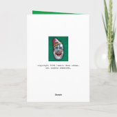 Screaming Clown Belated Birthday-kaart Kaart (Achterkant)