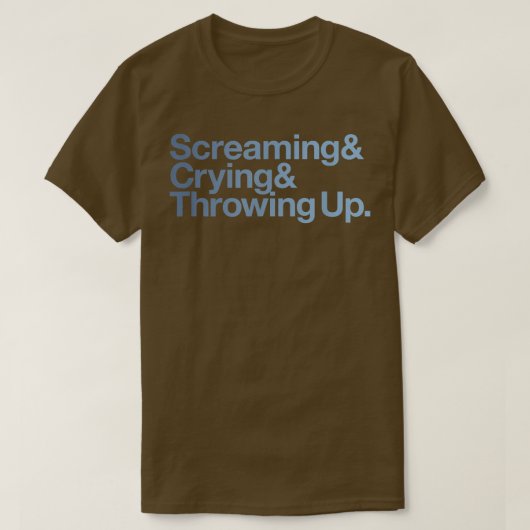 Screaming Crying Throwing Up Funny Meme Ampersand  T-shirt (Design voorkant)
