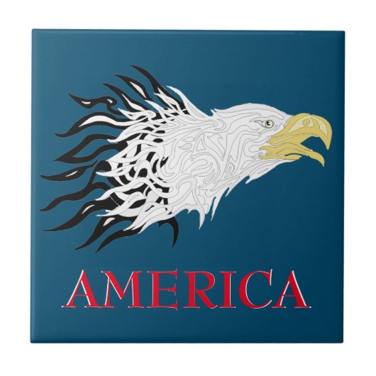 Screaming Eagle America Tegeltje (Voorkant)