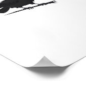 Screaming F-Caw-F Crow Humor Raven Funny Gothic Bi Poster (Hoek)