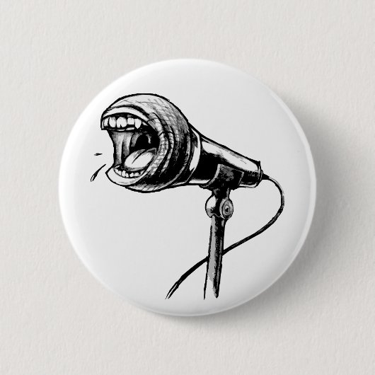 Screaming Microphone Button (Voorkant)