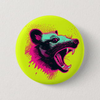 Screaming Opossum Ronde Button 5,7 Cm
