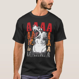 Screaming Possum Aaaa Cute Opossum Meme Mannen T-shirt