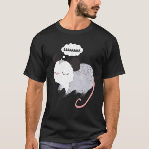Screaming Possum Aaaa Cute Opossum Meme Mannen W T-shirt