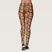 Screaming Skull Halloween Print Leggings (Achterkant)