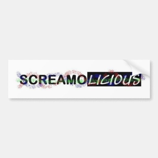 Screamolicious bumper sticker (Voorkant)