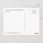 Screech Owl briefkaart (Achterkant)
